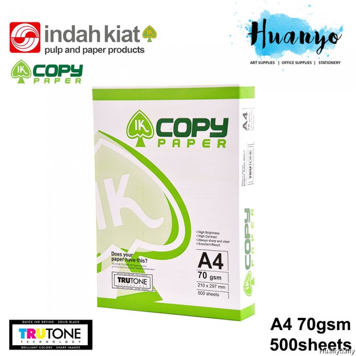 IK Copy A4 White Paper 70gsm 500 Sheets/Ream
