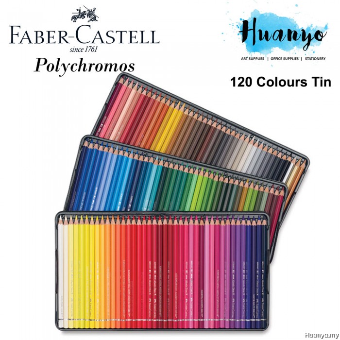 Faber-Castell Polychromos Artist Colour Pencil Tin (Colours of 120)