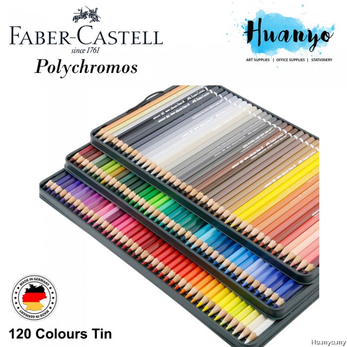 Faber-Castell Polychromos Artist Colour Pencil Tin (Colours of 120)