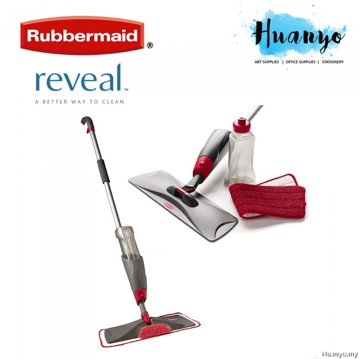 rubbermaid reveal spray microfiber floor mop cleaning kit
