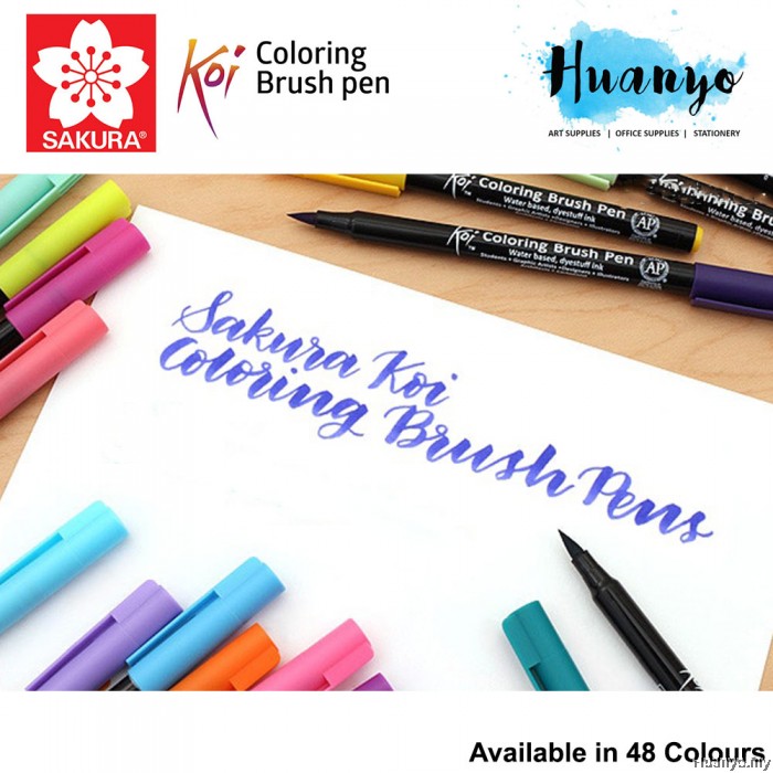 Sakura Koi Coloring Brush Pen (Available in 48 Colours) List 2/3