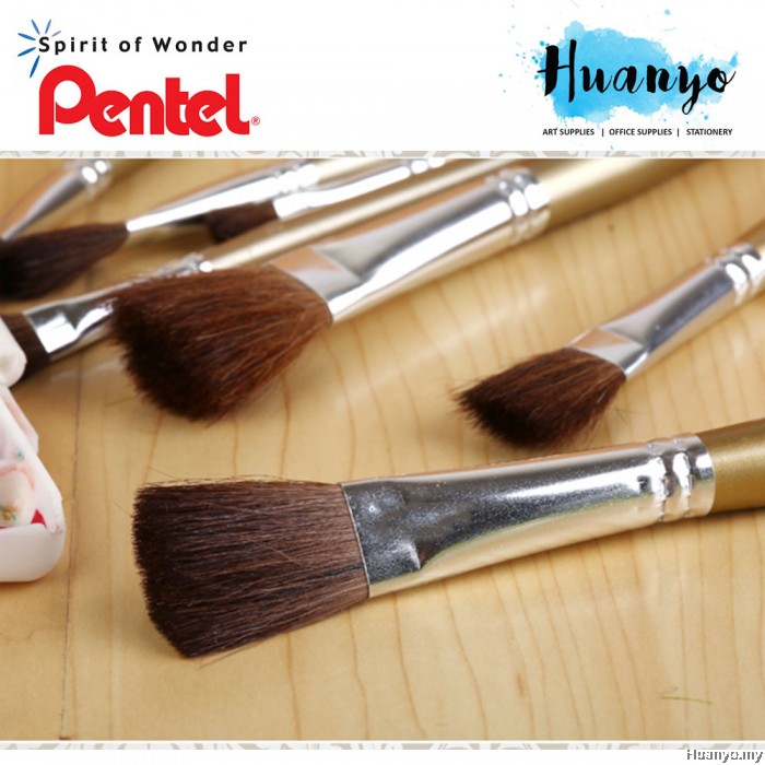 Pentel Brush Pony Hair ZBS2 Flat