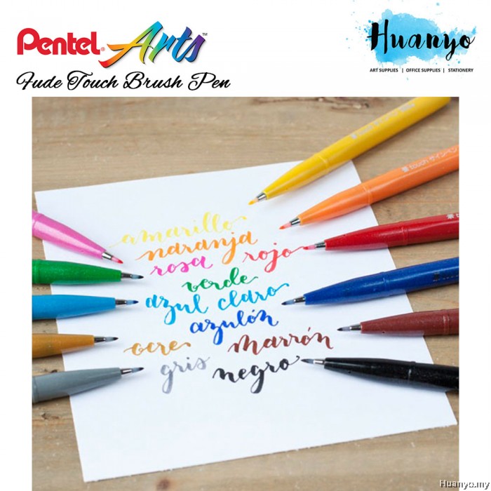 Pentel Fude / Fudemoji Touch Brush Sign Pen (Individual Pcs ...