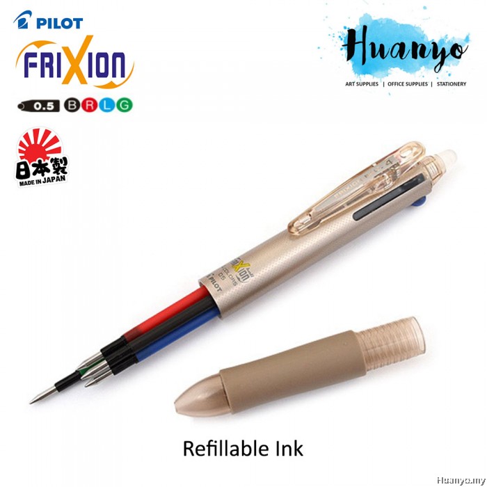 Pilot Frixion Ball Erasable Multi 4 in 1 / 3 in 1 Color Gel Pen (Refill