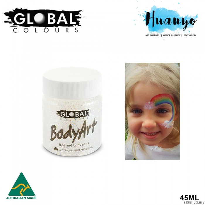Global Colours BodyArt Face Paint Glitter Gel Glitter Ultra