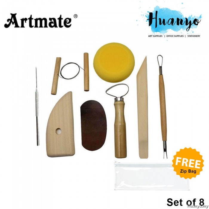 Artmate Pottery Tools (Set of 8)