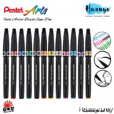 Pentel Fude Brush Sign Pen Artist SESF30C (Extra Fine and Soft) Per Pcs