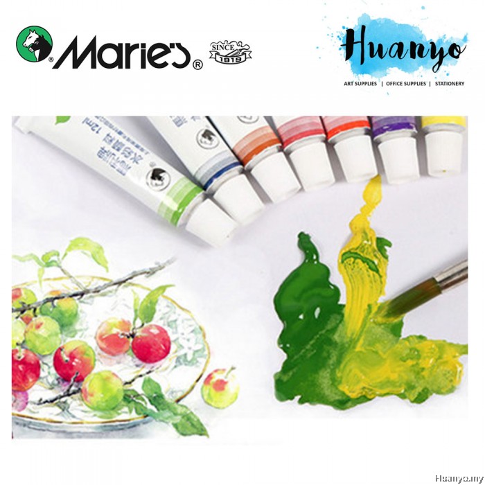 Marie's Water Colour Painting Set (12 Colour X 12ML Tube)