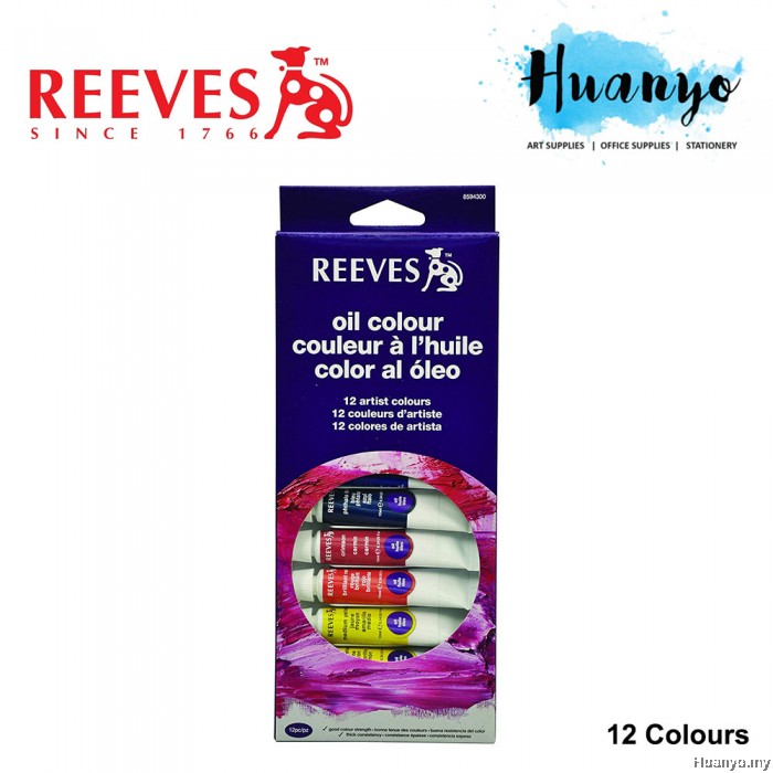 Reeves Oil Colour Set (Color of 12)