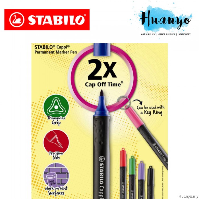 Stabilo Cappi Permanent Marker Pen