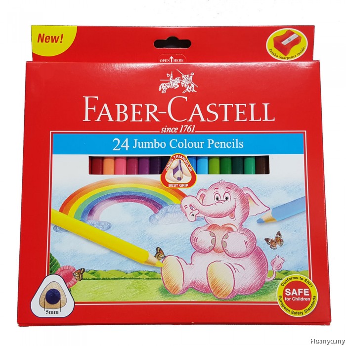 Faber-Castell Jumbo Colour Pencils 24L