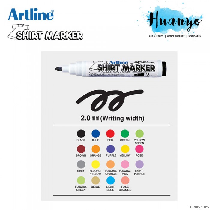 Artline Fabric T Shirt 2MM Bullet Tip Marker (Per Pcs)