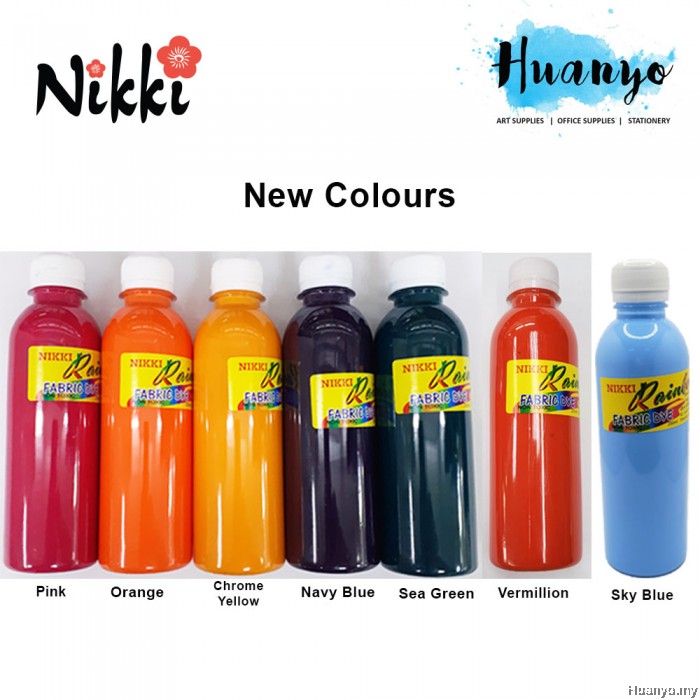 NIKKI Rainbow Non Toxic Fabric Paint Dye (250ML)