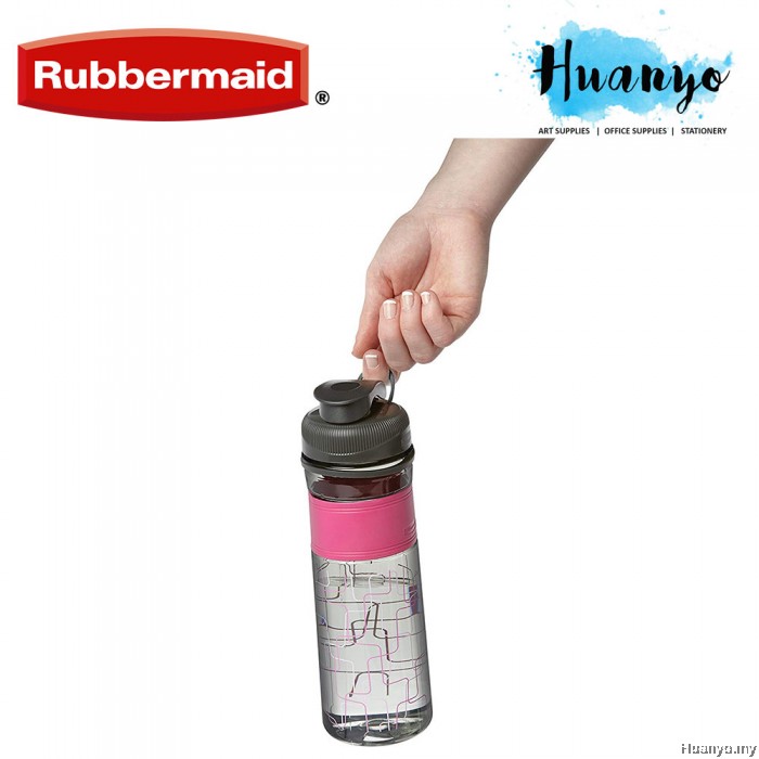 Rubbermaid Design Series BPA Free Plastic Water Drinking Bottle with