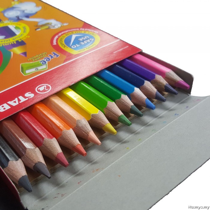 Stabilo Jumbo Colour Pencil 12L