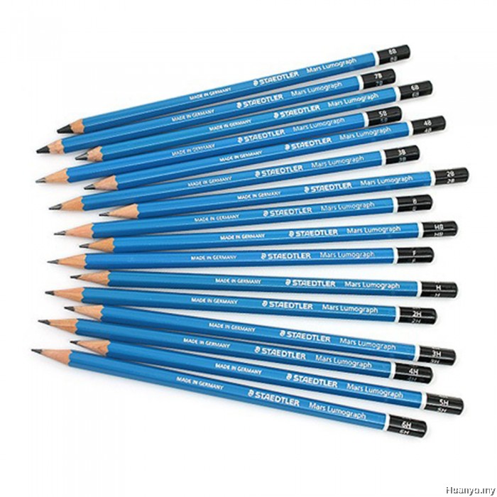  Per Box 12pcs Staedtler Mars Lumograph Drawing Pencil 100 Per Box