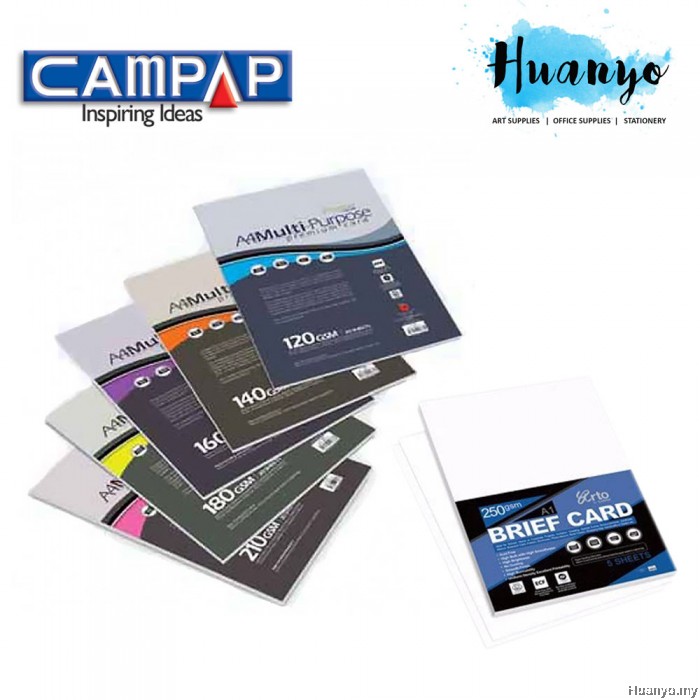 Campap Arto Premium Thick Multipurpose Brief Card Paper A4 (120gsm