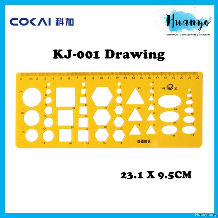 Technical Geometry Design Template Ruler Stencil (Circle, Eclipse ...