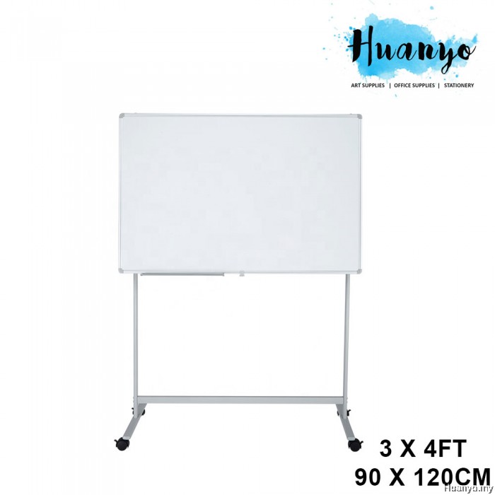 magnetic-white-board-3-x-4-90-x-120cm-with-mobile-metal-stand-and