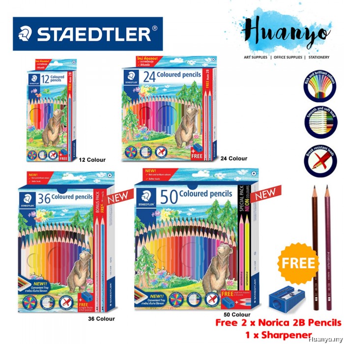 Staedtler Thailand Premium Luna Colour Pencil (Set of 12 24 36