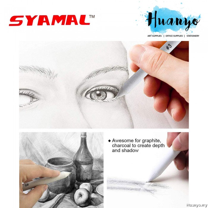 Syamal Artist Blending Paper Stump Blender (Set of 3)