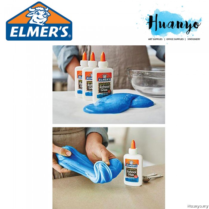 Elmer's Non Toxic Washable School White PVA Glue (Best for Slime) [37ML