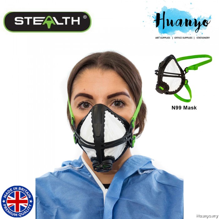 Stealth UK Lite Pro FFP3 N95/N99 Reusable Easy Breathing Respirator