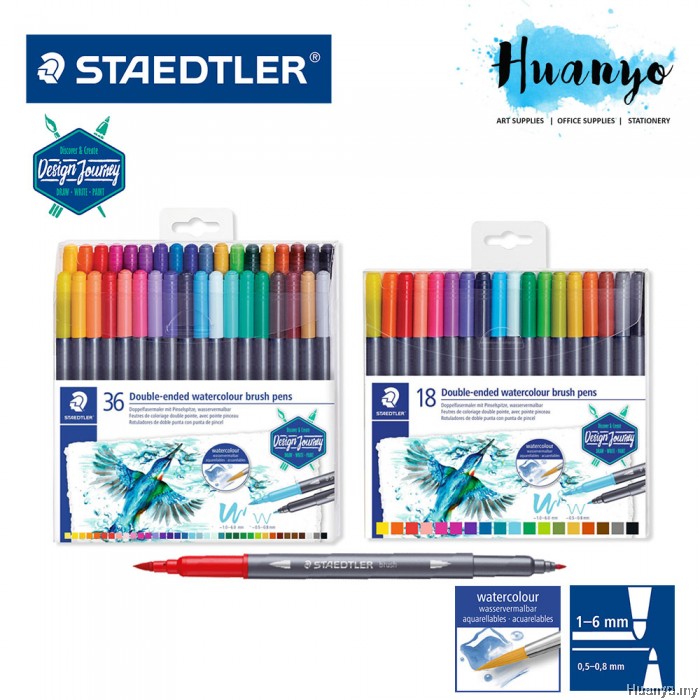 Staedtler watercolor brush pens clearance