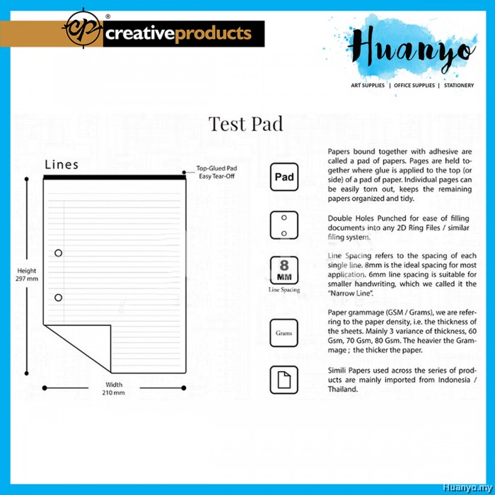 CP Exam Sheet Loose Foolscap Paper A4 Pack ( 80gsm, 200 Sheets Pack)