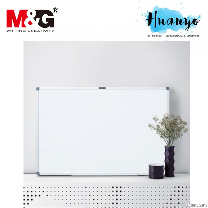 Brand New Magnetic White Board Magnets Stationery Free Duster 90cm x 60cm 