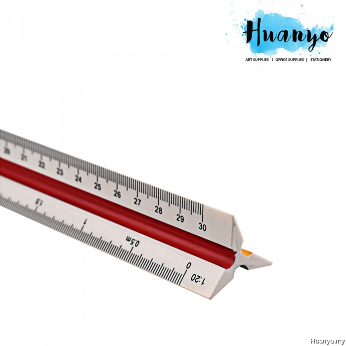High Precision Technical Drawing Triangular Scale Ruler 30cm (A 120