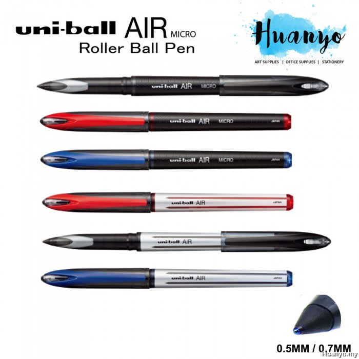 UNI Uniball Air Roller Ball Gel Pen (0.5MM / 0.7MM, Black / Blue / Red