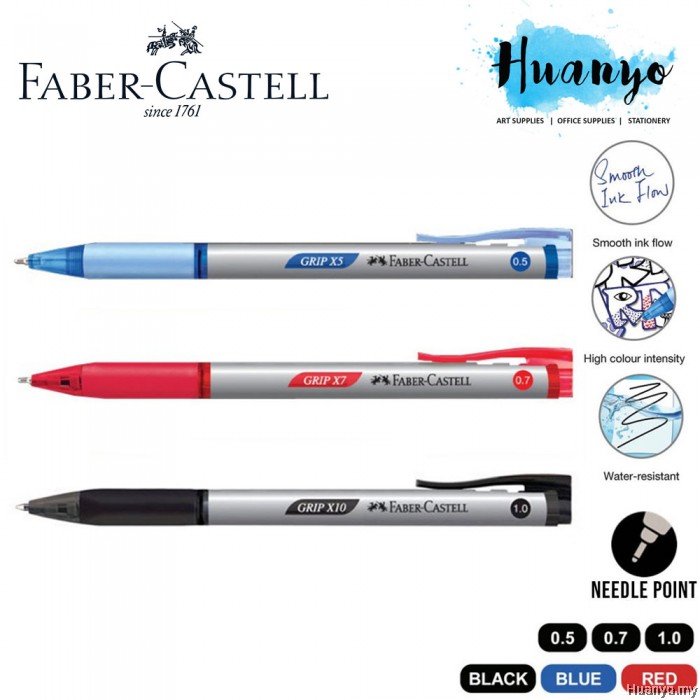 Faber-Castell Grip X5 X7 X10 Retractable Triangular Rubber Grip