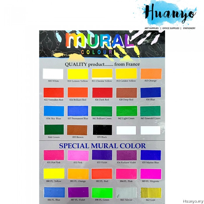 Five Star Wall Mural Poster Colour Paint (100 Gram, List 1/2, Per Bottle)