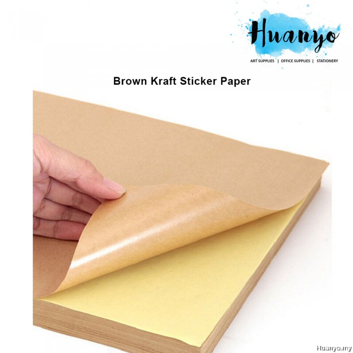 (Simili Matte / Glossy / Brown Kraft) A4 Easy Peeling Printable White