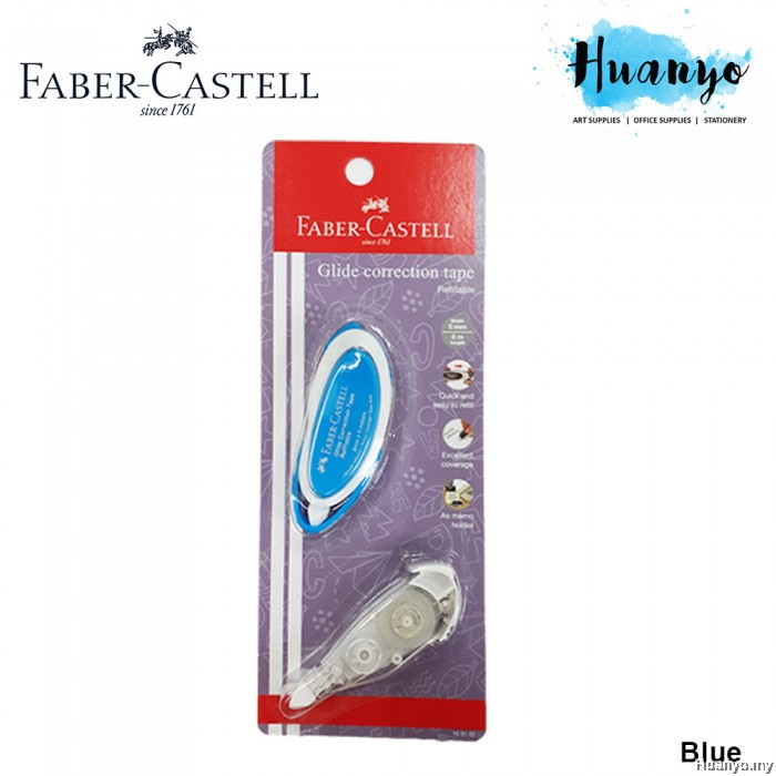 FaberCastell Glide Refillable Correction Tape Set (Body & Refill
