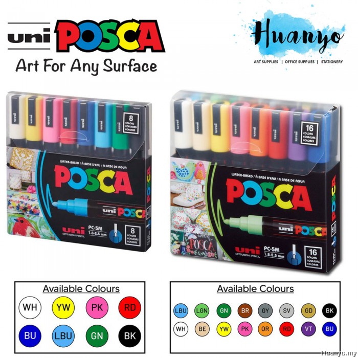 POSCA PC-5M Water-Based Paint Markers, Medium Reversible Tip, 15 - View #5