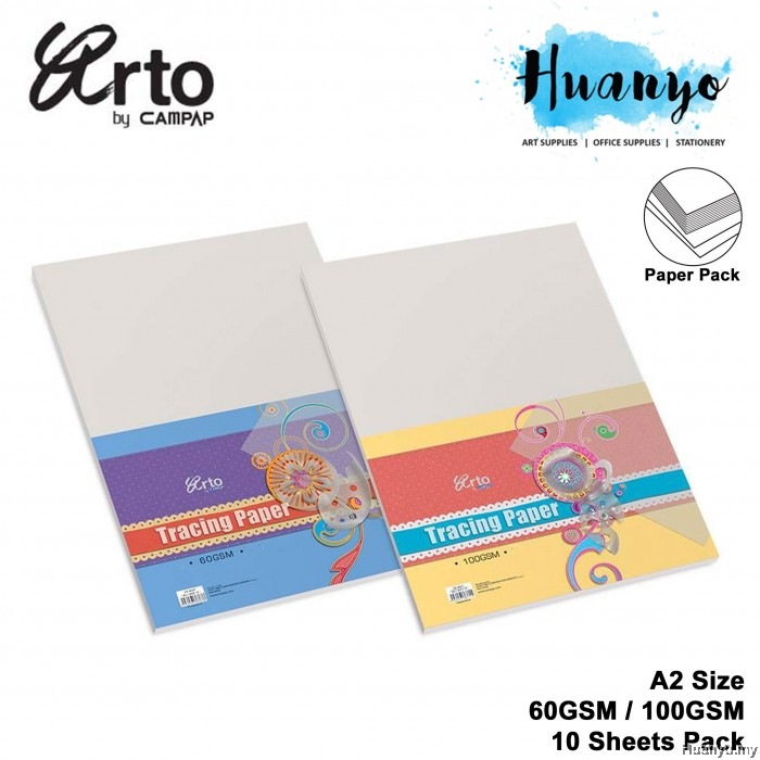 CAMPAP Arto A2 Tracing Paper 60gsm / 100gsm 10 Sheet/Pack