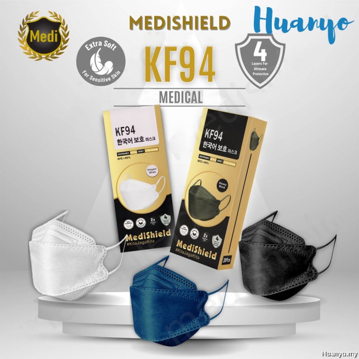 MediShield KF94 4 Layer Medical Anti Virus Face Mask (Ear Loop, 10pcs