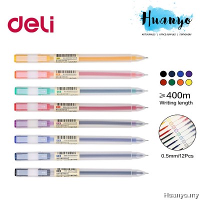 Deli Colour Gel Pen Smooth Writing 0.5mm A119 [Per Pcs]