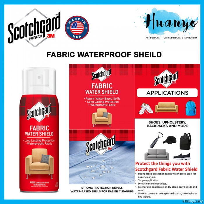 3M ScotchGard Spray Fabric Water Proof Repellent Shield / Rug & Carpet Protector / Rug & Carpet