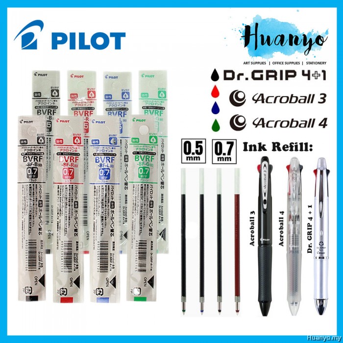 Pilot Acroball Ink Refill 4+1 Multi Pen Refill