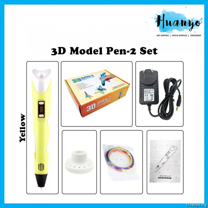 Led Pen Kit 3D Printing Pen With LED Display V2 Starter Kit For Arts Doodle Craft ...