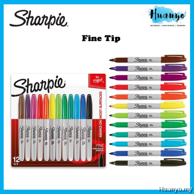 Sharpie Fine-Ultra Fine Colour Permanent Marker Pen Set Of 12