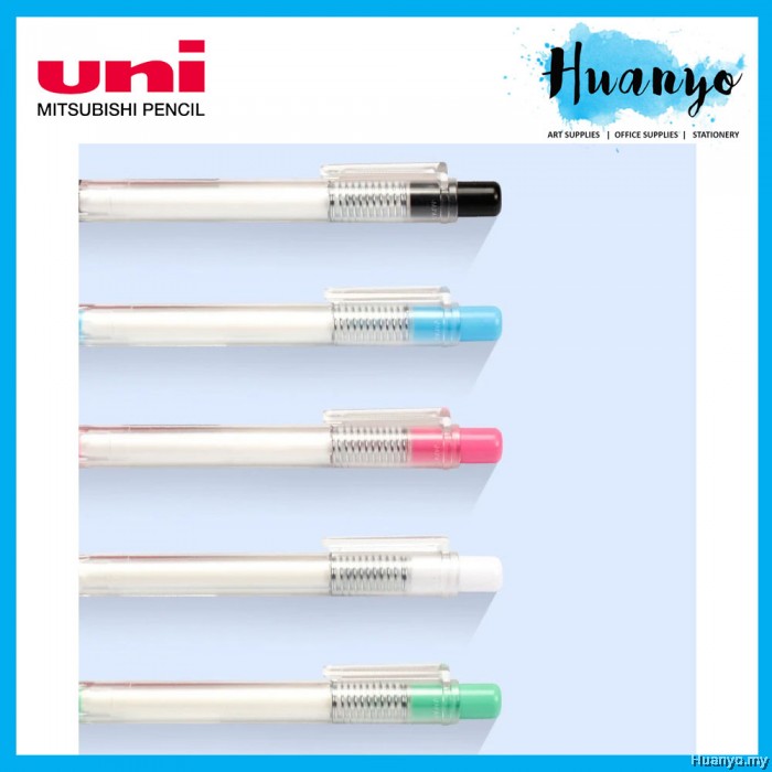 Uni EKnock Refillable Eraser Pen/Refill (Black/Green/Light Blue/Pink