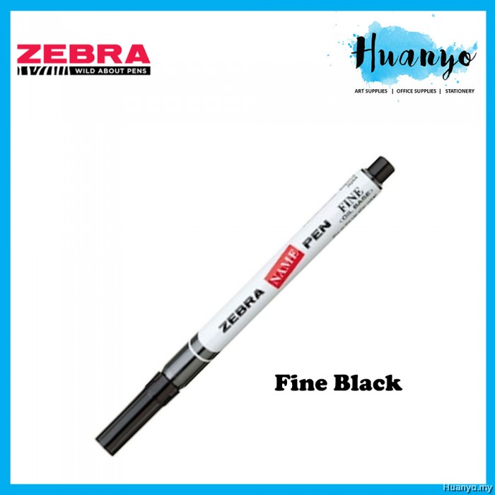 Zebra Name Pen Permanent Maker Pen Per PCS Fine (Oil Base) MO12A1SNZ