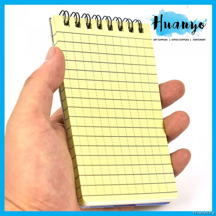 Pocket Business Jotter Notebook Mini Notepad All-Weather Memo Paper Notepad W/ Cover Waterproof Spiral Memo Paper Notepad, 3"x5 - View #2