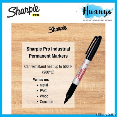 Sharpie Pro Industries Permanent Marker Pen Fine Tip Black For High Temperature (Per PCS) | 工业马克笔