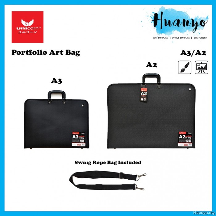 Unicorn A3 A2 Art Drawing Bag Portfolio File Drafting Bag Seminar