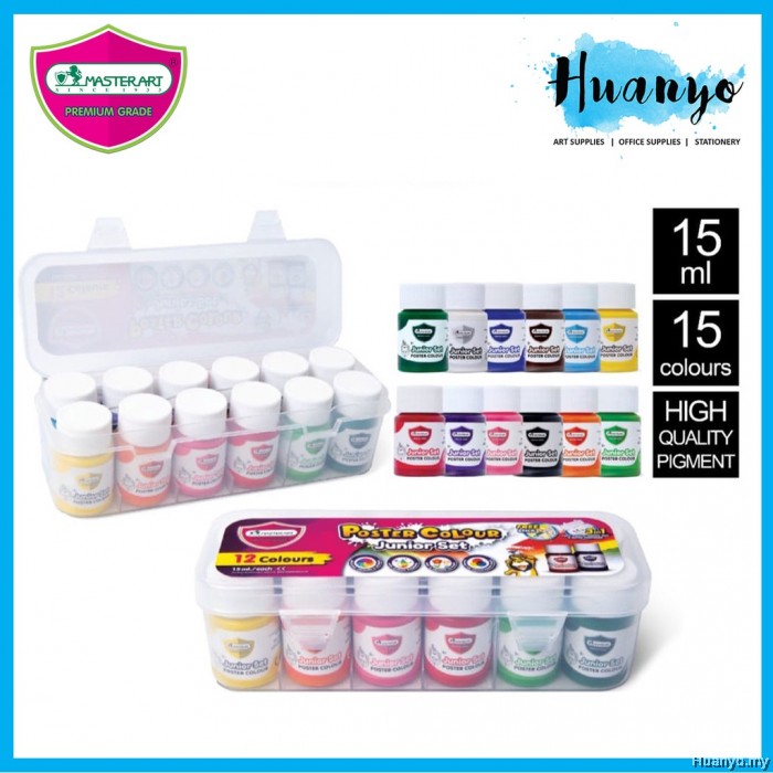 Master Art Poster Colour Set of 12 (15ML / Bottle)